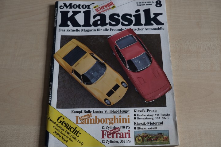 Motor Klassik 08/1986
